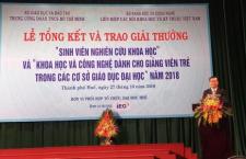 Sinh viên Trường ĐHKHTN đạt 02 giải Nhì, 02 giải Ba và 02 Giải Khuyến khích Giải thưởng Sinh viên NCKH toàn quốc năm 2018